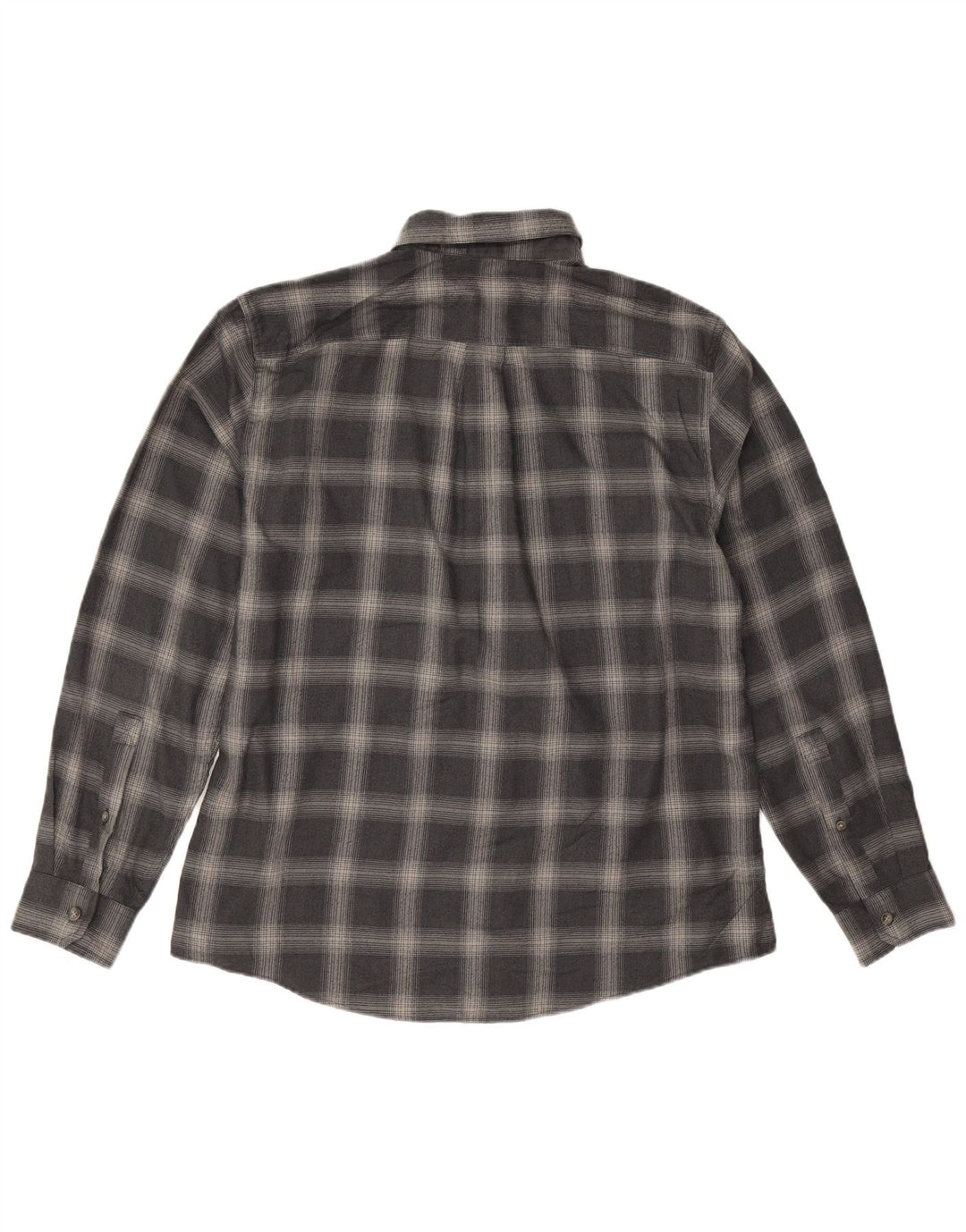 Eddie Bauer Camisa de franela para hombre Poliéster a cuadros azul marino grande