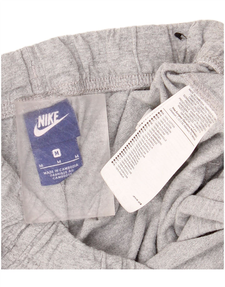 Pantalones cortos deportivos Nike para hombre de algodón gris medio