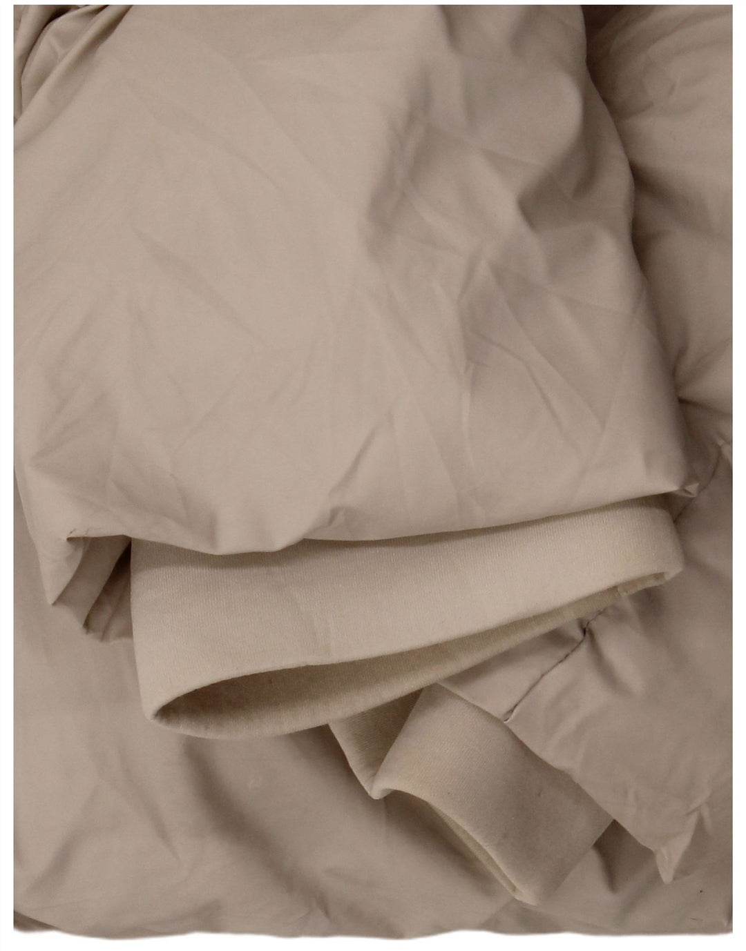 Zara Mujer Chaqueta Acolchada Con Capucha UK 46 Grande Poliéster Blanco