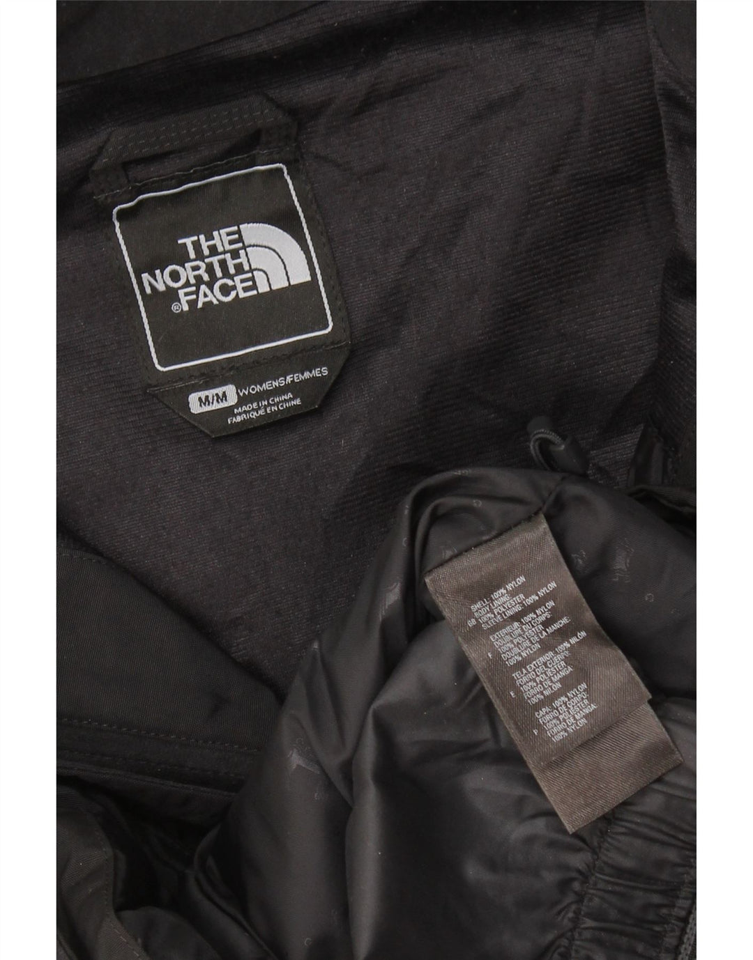 THE NORTH FACE Chaqueta cortavientos con capucha Hyvent para mujer UK 40 Medium Black