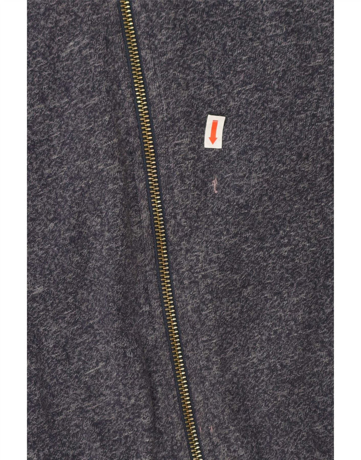 Champion Chaqueta de chándal con gráfico para hombre, talla grande, algodón moteado en azul marino