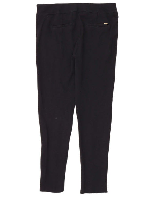 Marks & Spencer Pantalones informales ajustados para mujer UK 40 Large W34 L28 Negro