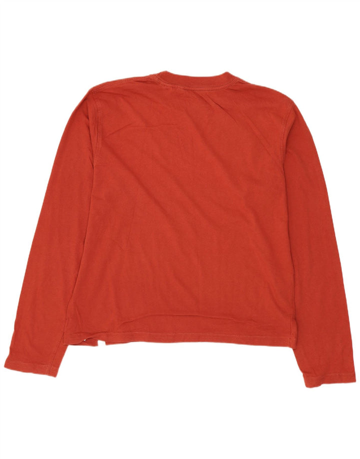 Timberland Hombre Gráfico Top Manga Larga Medio Algodón Rojo
