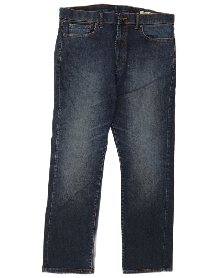 MARKS & SPENCER Vaqueros rectos de corte regular para hombre W38 L31 Algodón azul