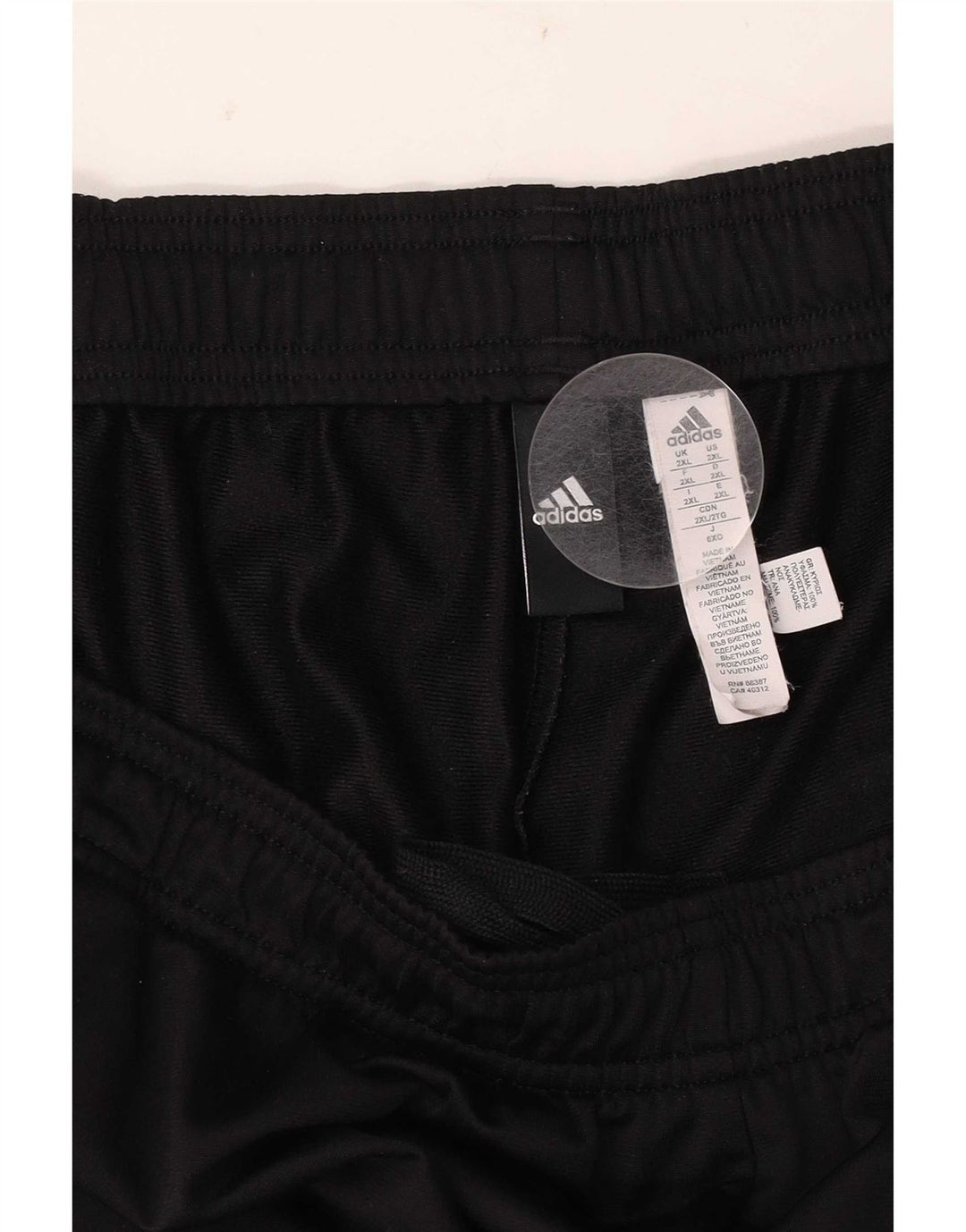 Adidas Pantalones de chándal para hombre 2XL Negro Poliéster