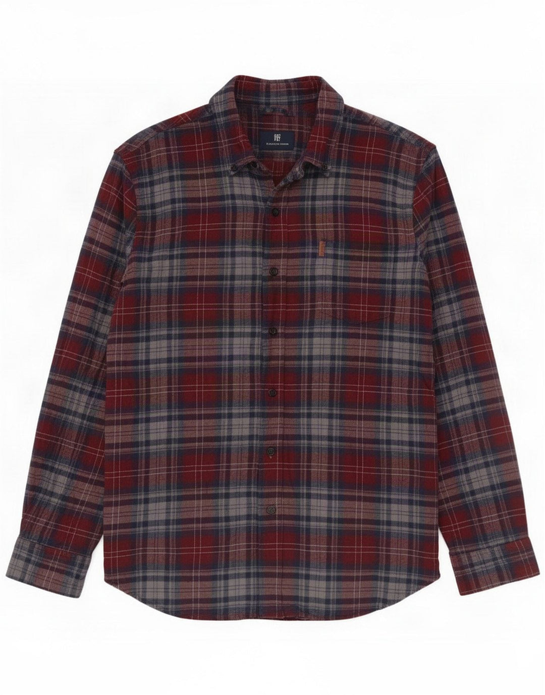 Chaps Camisa de franela para hombre de algodón a cuadros rojos grandes