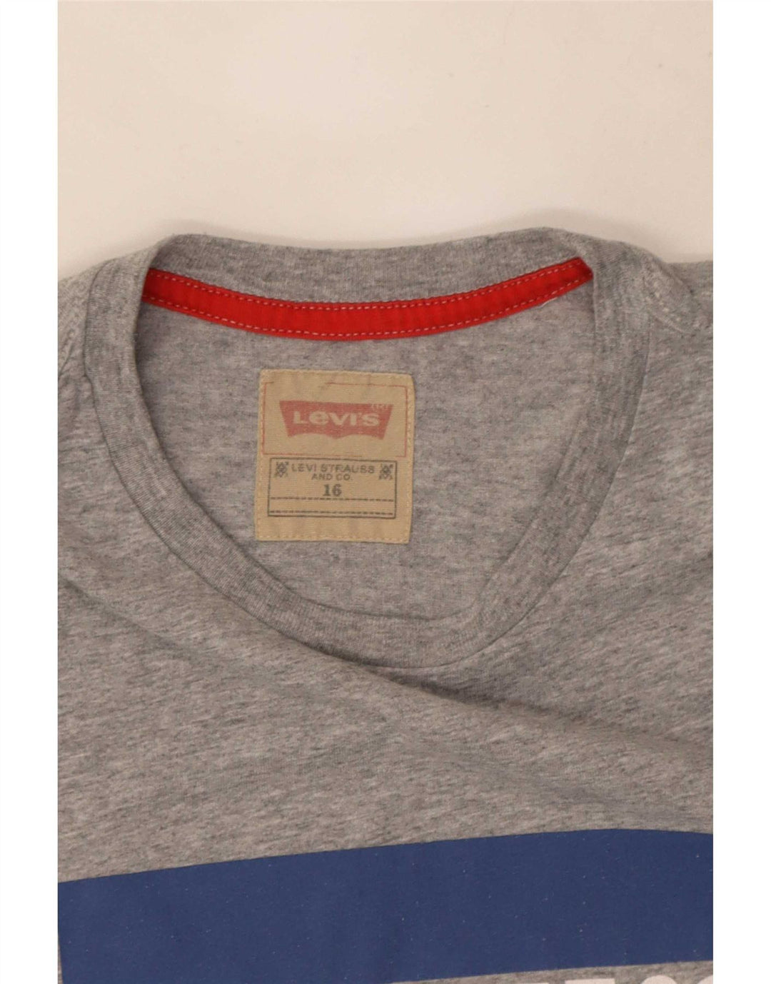 Levi's Camiseta gráfica para niños 15-16 años Gris moteado