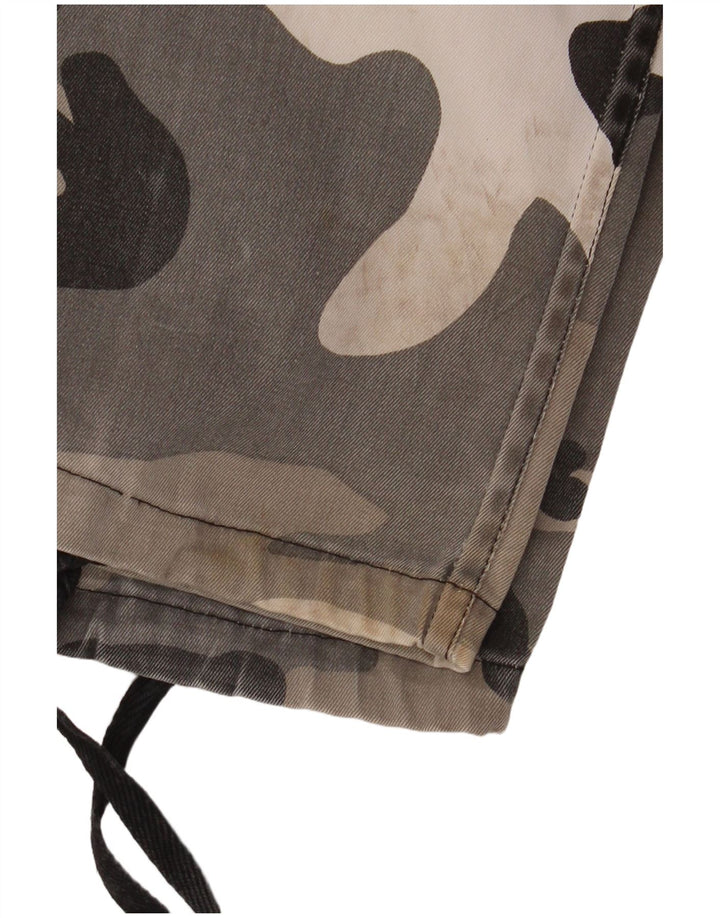 VINTAGE Pantalones cargo regulares para hombre pequeños W31.5 L32.5 camuflaje gris