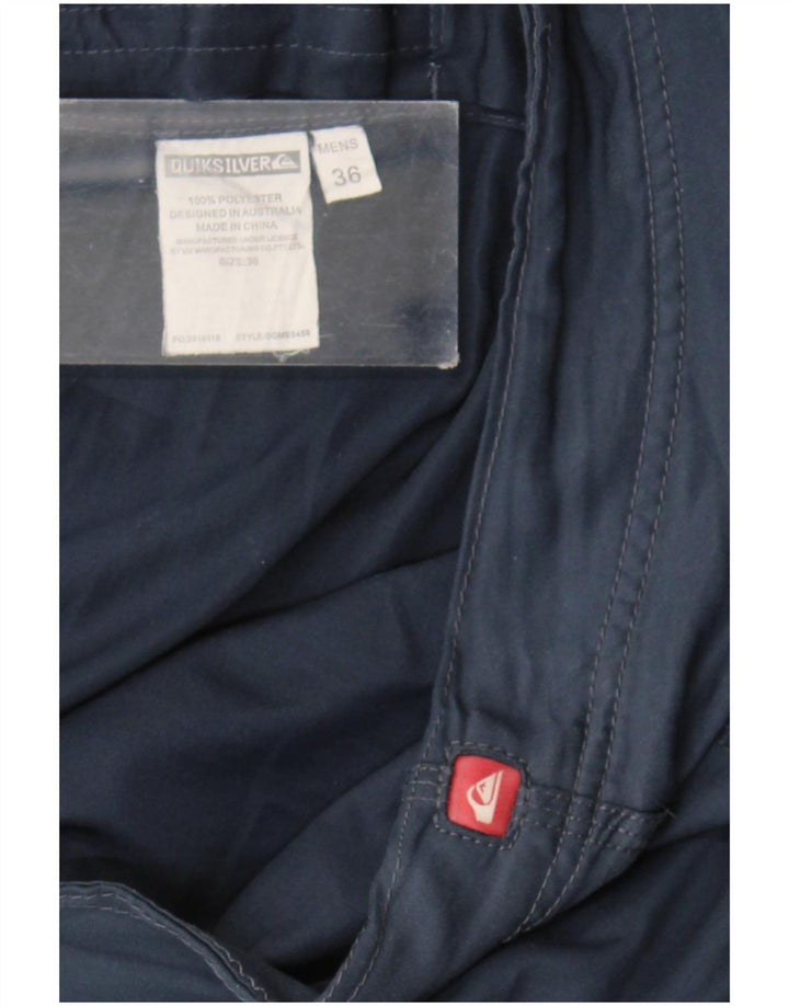 Quiksilver Bañador con gráfico para hombre, talla grande, poliéster azul marino