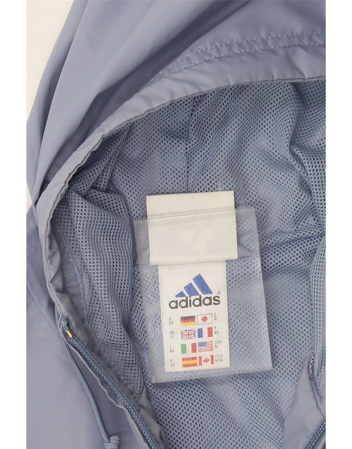 Chubasquero extragrande con capucha para mujer ADIDAS UK 12 Poliamida azul medio