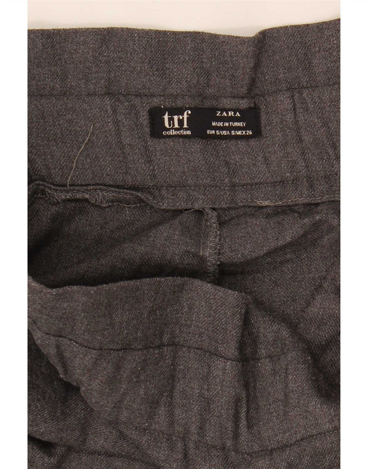 Zara Mujer Pantalones Cortos Pequeños W26 L23 Gris