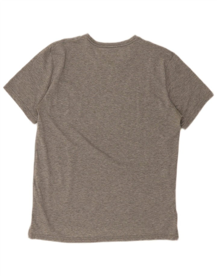 Camiseta Nike Dri Fit para hombre Top poliéster moteado gris medio