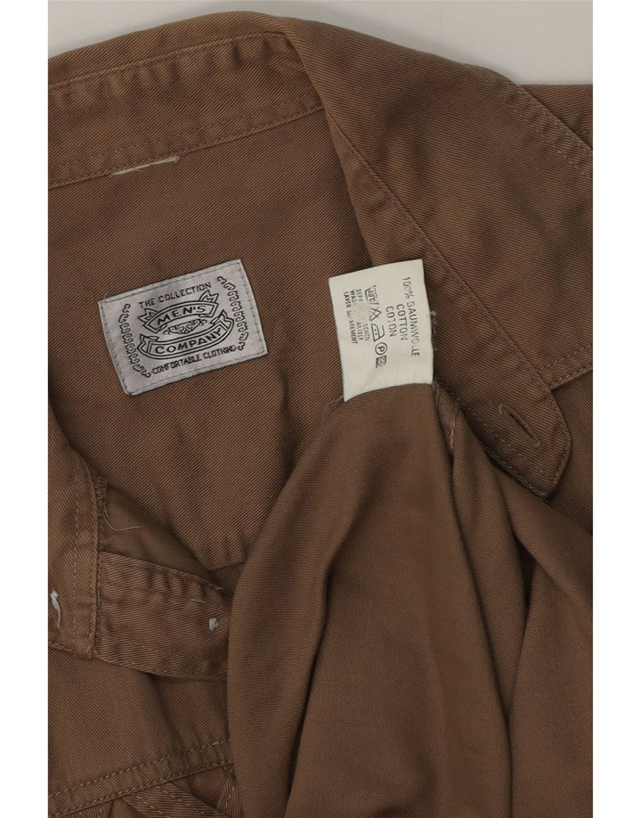 Camisa Vintage Hombre XL Algodón Beige