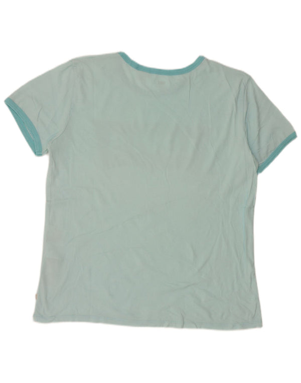 Levi's Camiseta gráfica para mujer Top UK 46 Large Blue Cotton
