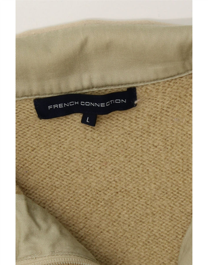 French Connection Suéter tipo cárdigan para mujer Reino Unido 44 Lana beige grande