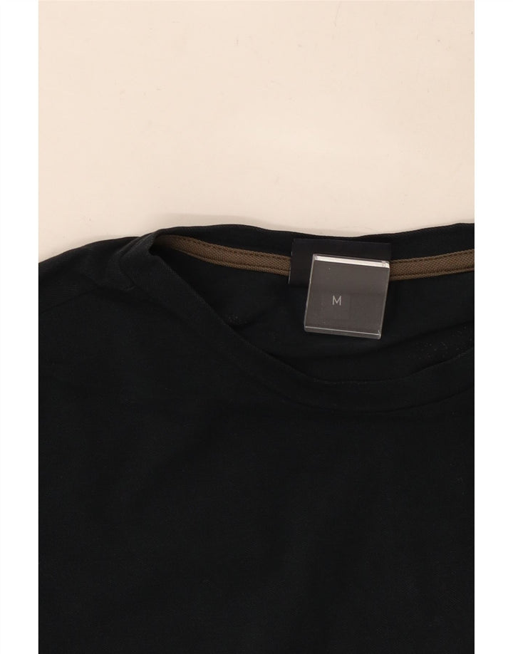 TRUSSARDI JEANS Camiseta gráfica para hombre Top Medium Black Cotton