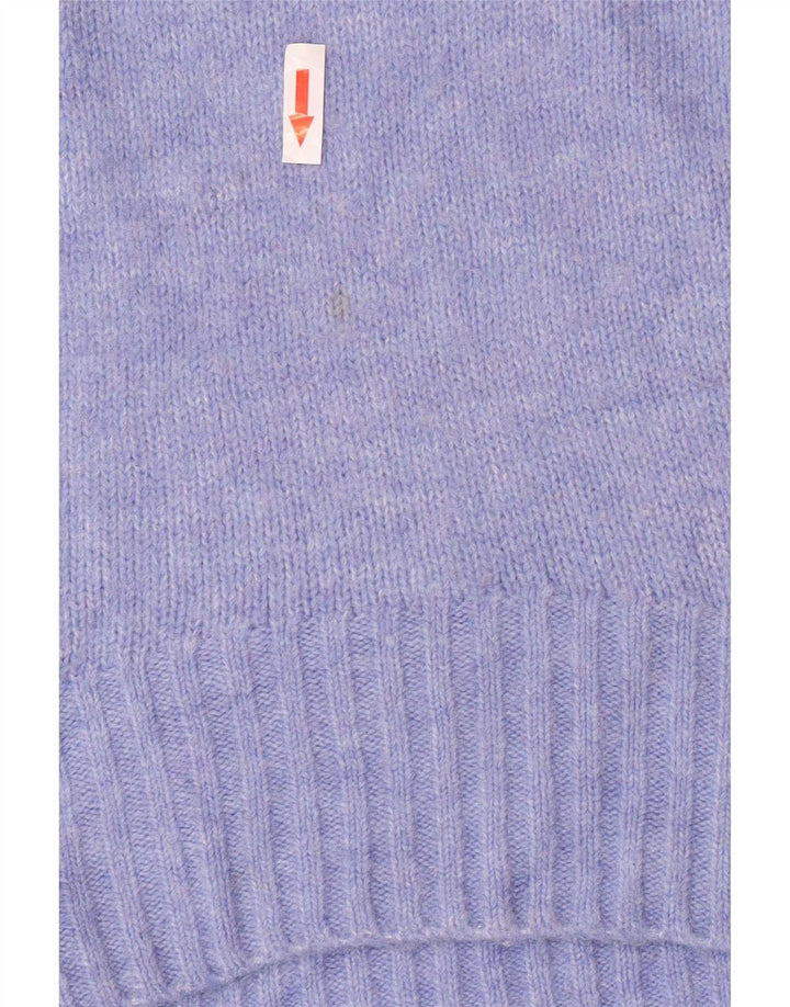 Massimo Dutti Jersey Oversize con Cuello Redondo para Mujer UK 40 Small Azul