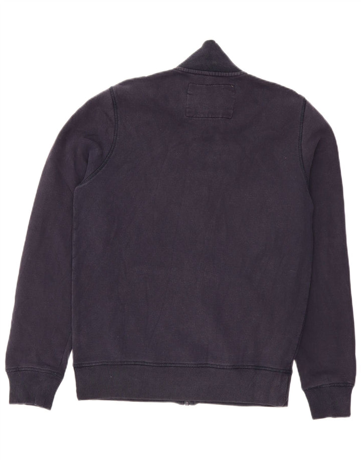 Napapijri Mens Graphic Chándal Top Chaqueta Pequeño Azul Marino