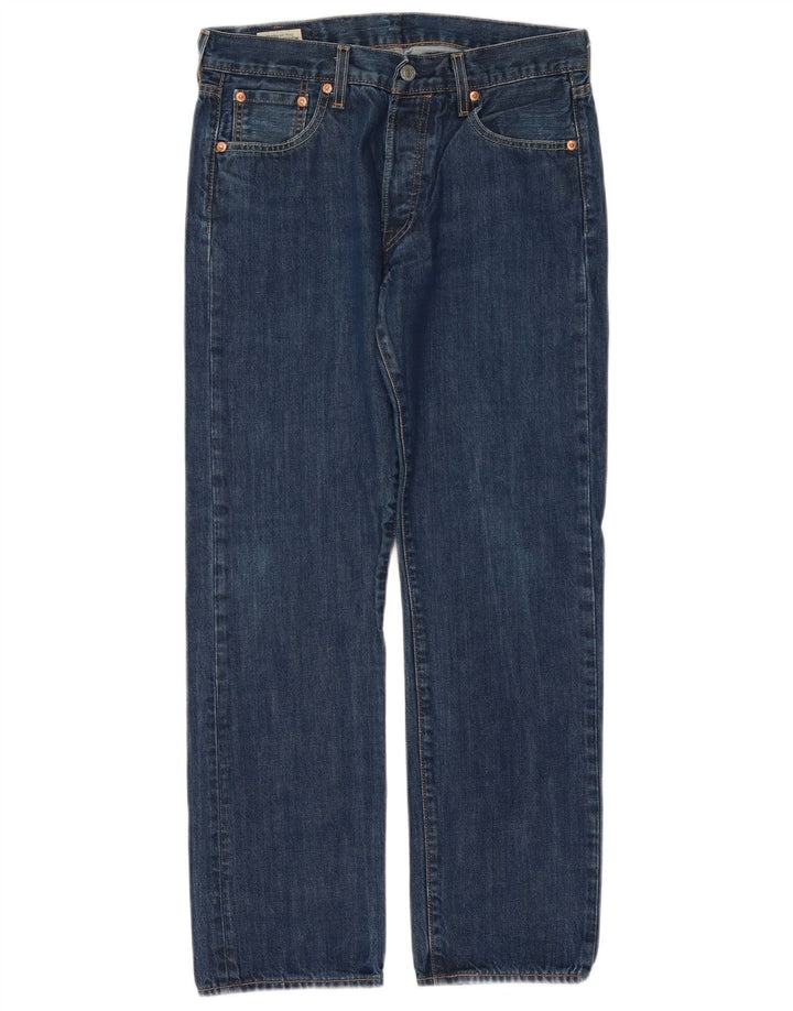 Levi's Hombre 501 Vaqueros Rectos W30 L28 Algodón Azul