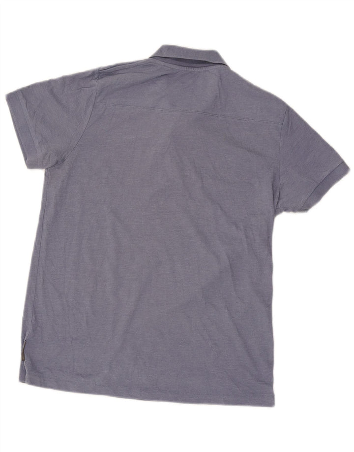 French Connection Polo para hombre de algodón azul grande
