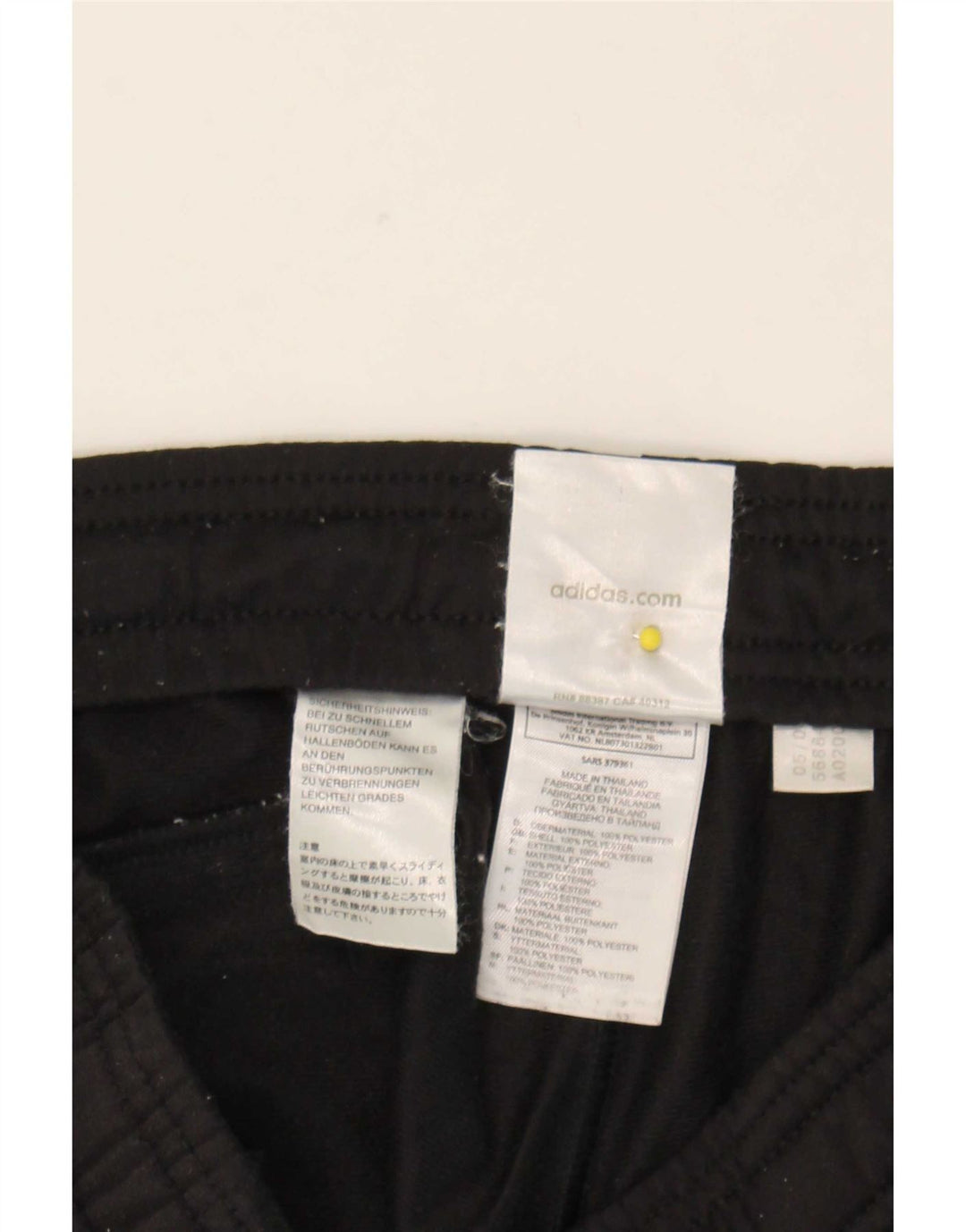 Adidas Pantalones De Chándal Para Hombre Pequeños Negro Poliéster