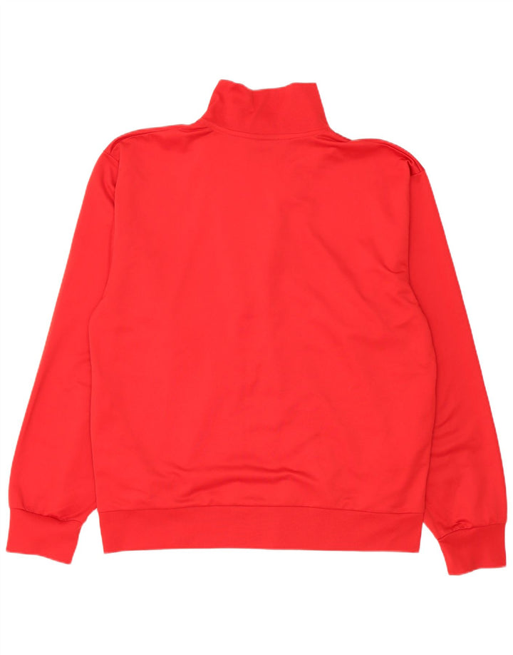 Kappa Hombre Graphic Chándal Top Chaqueta XL Poliéster Rojo