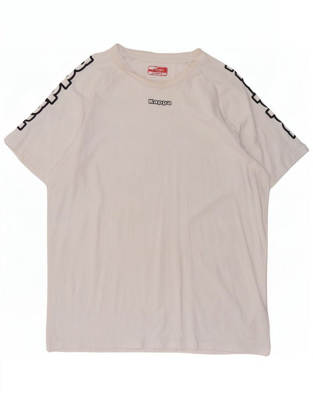 Kappa Hombre Camiseta Gráfica Top XL Blanco Algodón