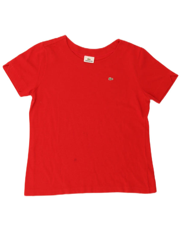 LACOSTE Camiseta Mujer Talla Superior 44 Grande Rojo