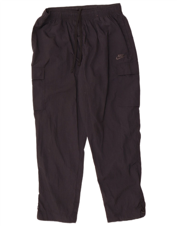 Nike Pantalones De Chándal Cargo Hombre XL Nylon A Cuadros Negros