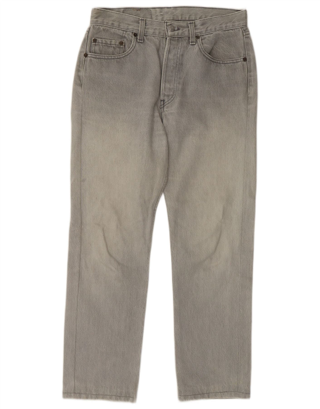 LEVI'S Vaqueros rectos 501 para hombre W31 L27 Gris