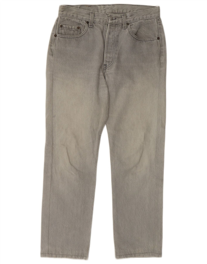LEVI'S Vaqueros rectos 501 para hombre W31 L27 Gris