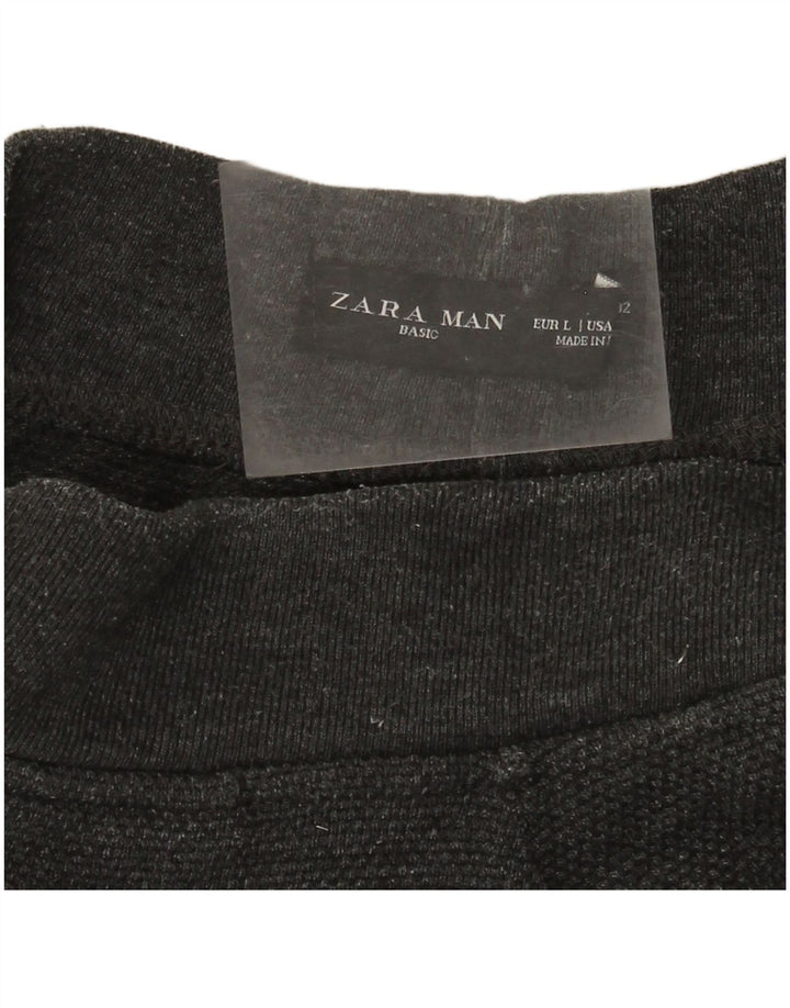 Pantalones de Chándal para Hombre Zara Talla Grande Gris