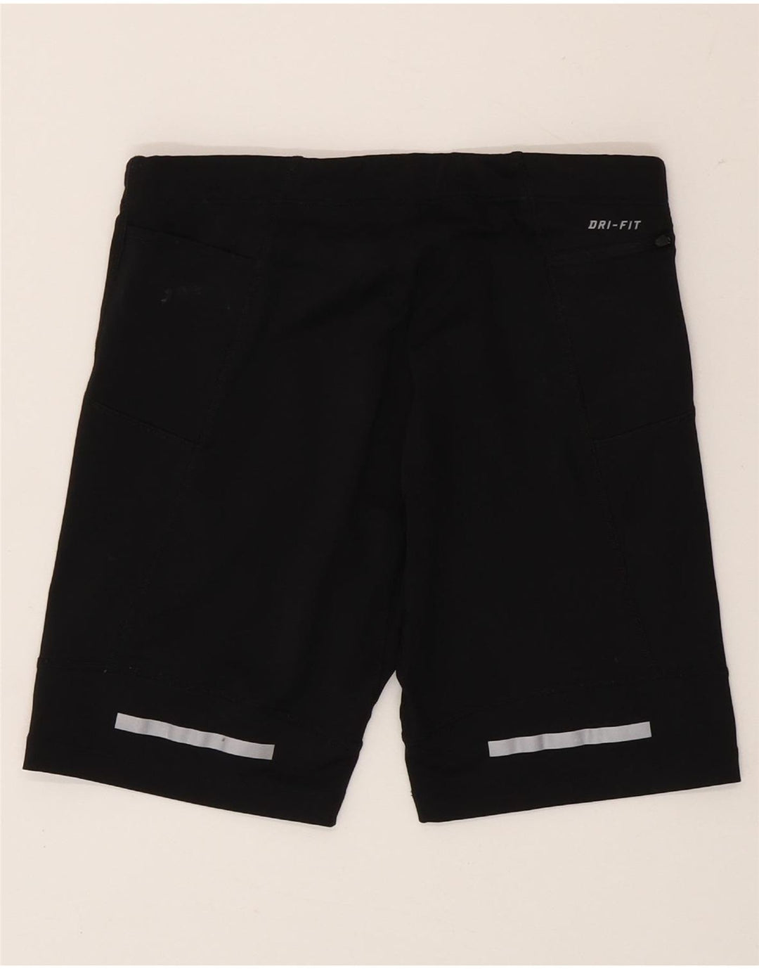 Nike - Pantalones cortos deportivos Dri Fit para mujer, talla M, color negro, poliéster