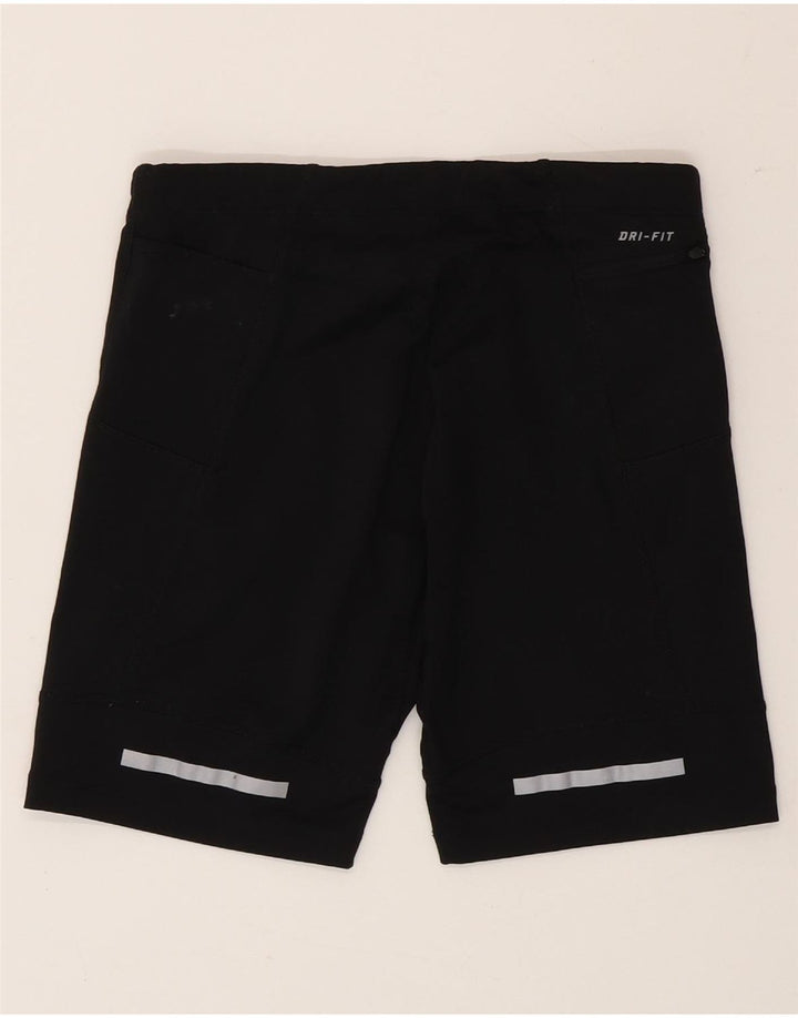 Nike - Pantalones cortos deportivos Dri Fit para mujer, talla M, color negro, poliéster
