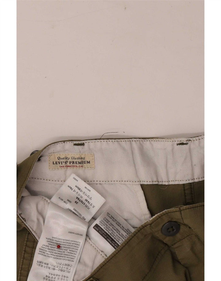 Levi's Shorts Cargo Regulares Para Hombre W29 Algodón Caqui Medio