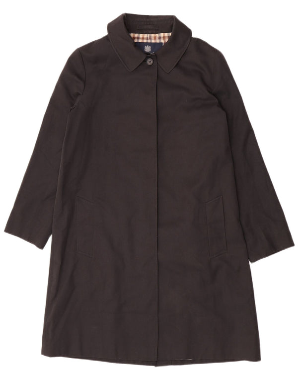 Aquascutum Abrigo para mujer UK 44 Grande Poliéster negro