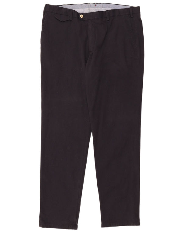 Massimo Dutti Pantalón de Traje Slim Hombre EU 50 2XL W40 L34 Azul Marino Algodón