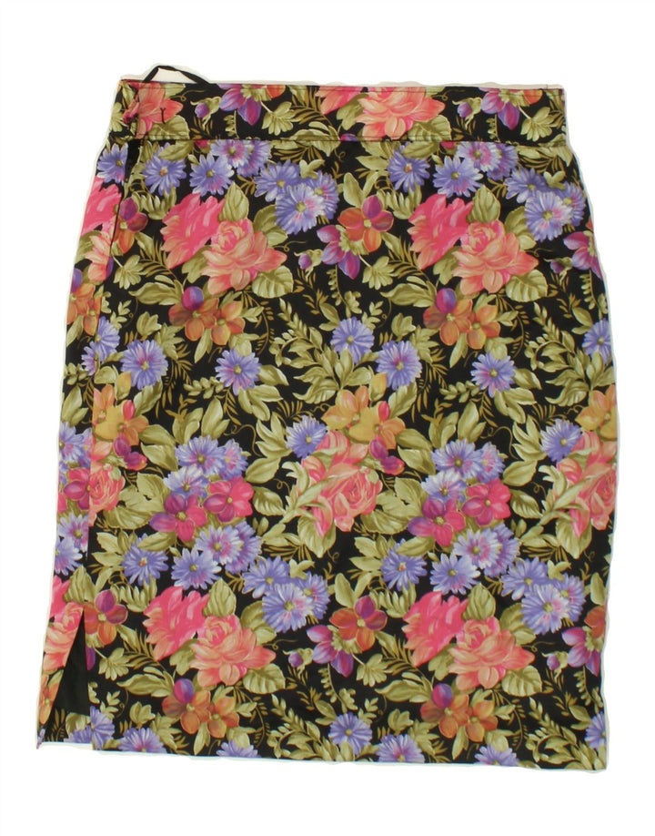 VINTAGE Womens Straight Skirt W28 Medium  Multicoloured Floral Vintage Vintage and Second-Hand Vintage from Messina Hembry 