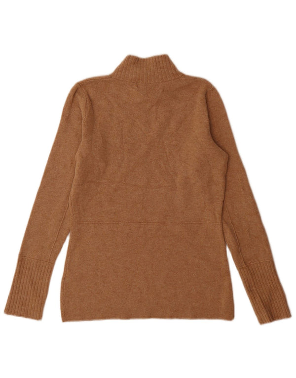 Marks & Spencer Jersey con Cuello Alto para Mujer UK 6 XS Marrón Poliamida