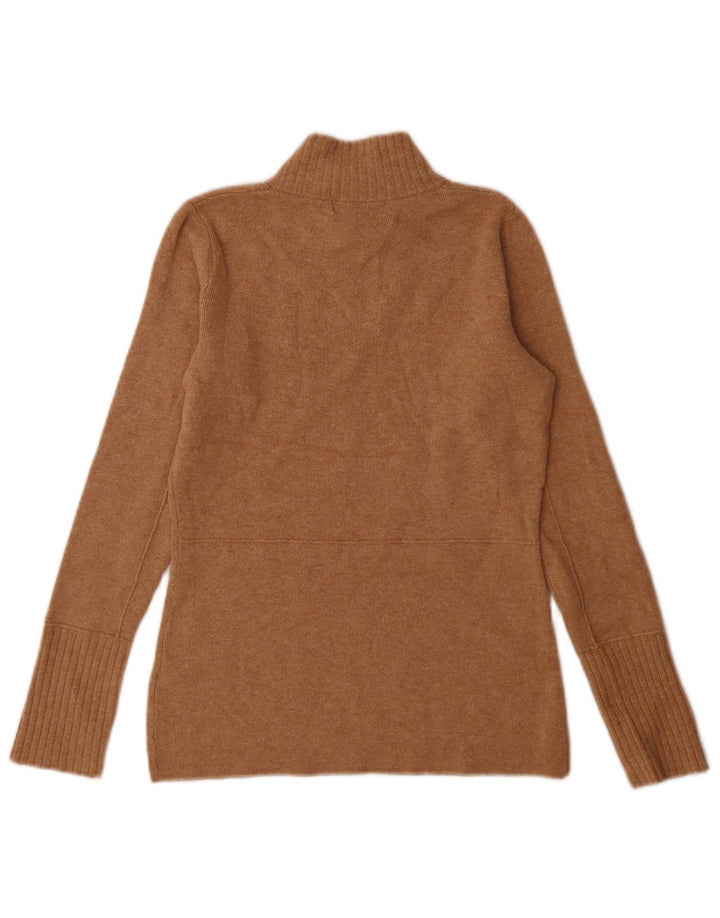 Marks & Spencer Jersey con Cuello Alto para Mujer UK 6 XS Marrón Poliamida