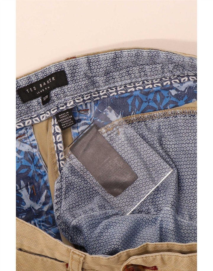Pantalones cortos chinos para hombre de Ted Baker W32 Algodón beige medio