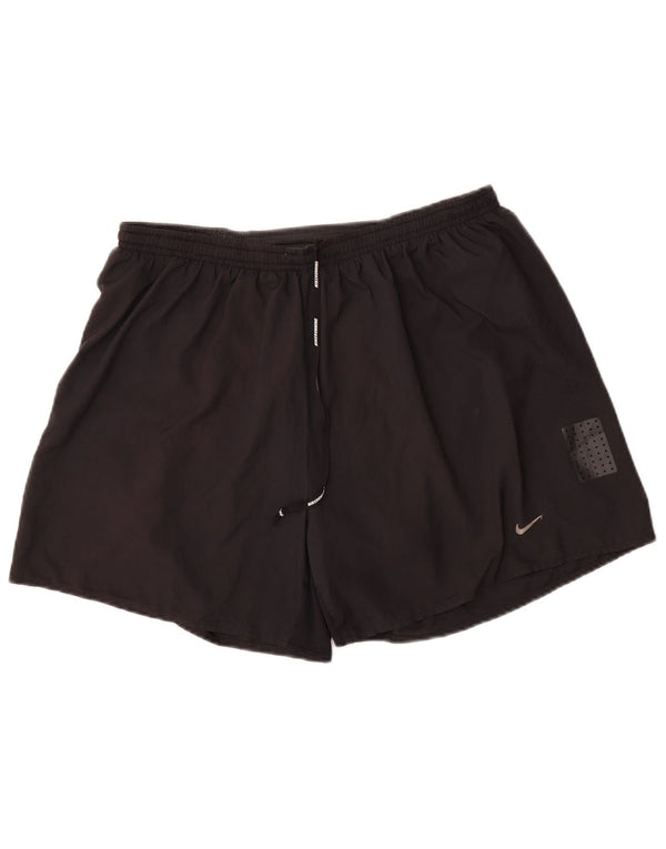 Nike Pantalones cortos deportivos Dri Fit para hombre XL Poliéster negro