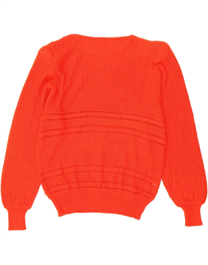 VINTAGE Womens Boat Neck Jumper Sweater IT 46 Large Red Vintage Vintage and Second-Hand Vintage from Messina Hembry 