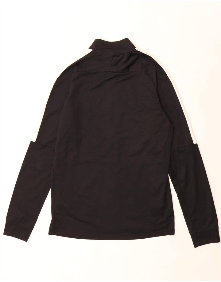 Nike Hombre Dri Fit Chándal Top Chaqueta Mediano Negro Colorblock Poliéster