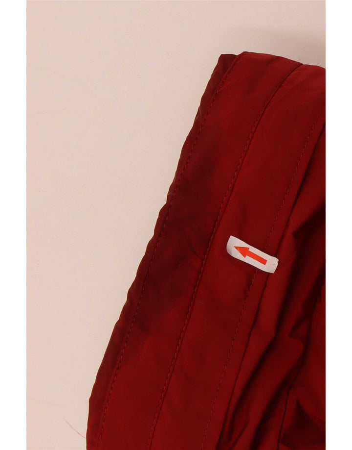 Zara Chaqueta acolchada con capucha para hombre UK 44 2XL Poliéster rojo