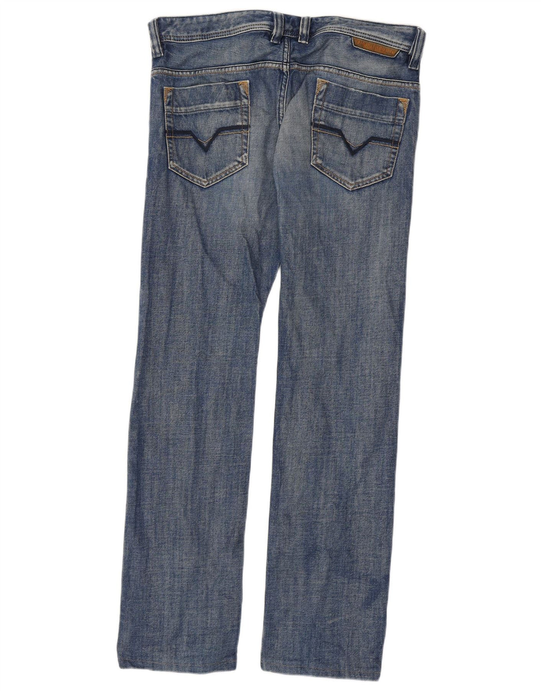 Diesel Vaqueros Rectos Hombre W32 L32 Algodón Azul