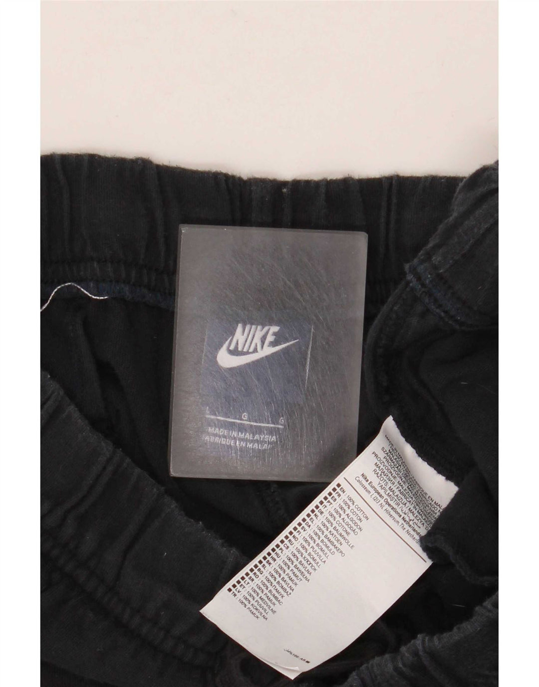 Nike - Pantalones cortos deportivos para mujer, talla grande, algodón negro