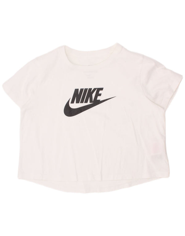Nike Camiseta gráfica para niñas 12-13 años Grande Blanco Algodón