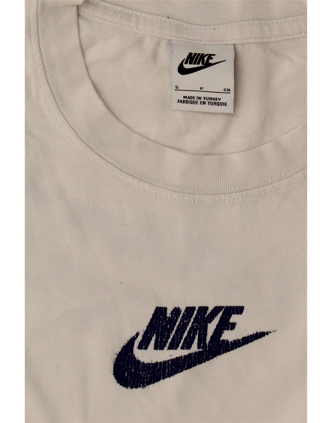 NIKE Mens Graphic T-Shirt Top Small White Cotton Vintage Nike and Second-Hand Nike from Messina Hembry 