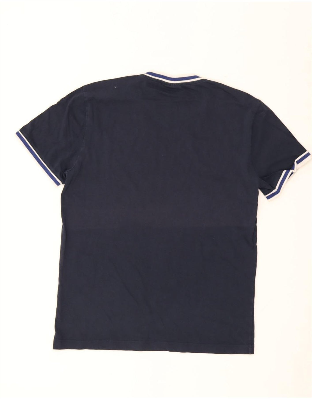 Calvin Klein Camiseta para hombre Top grande azul marino a rayas
